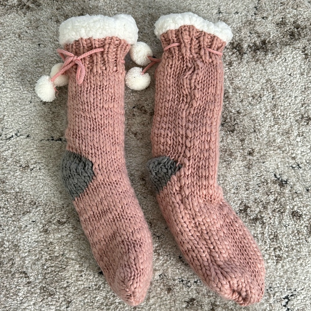 Chunky knitted socks